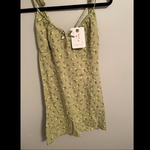 Talk To Me Tie Mini Dress - Floral